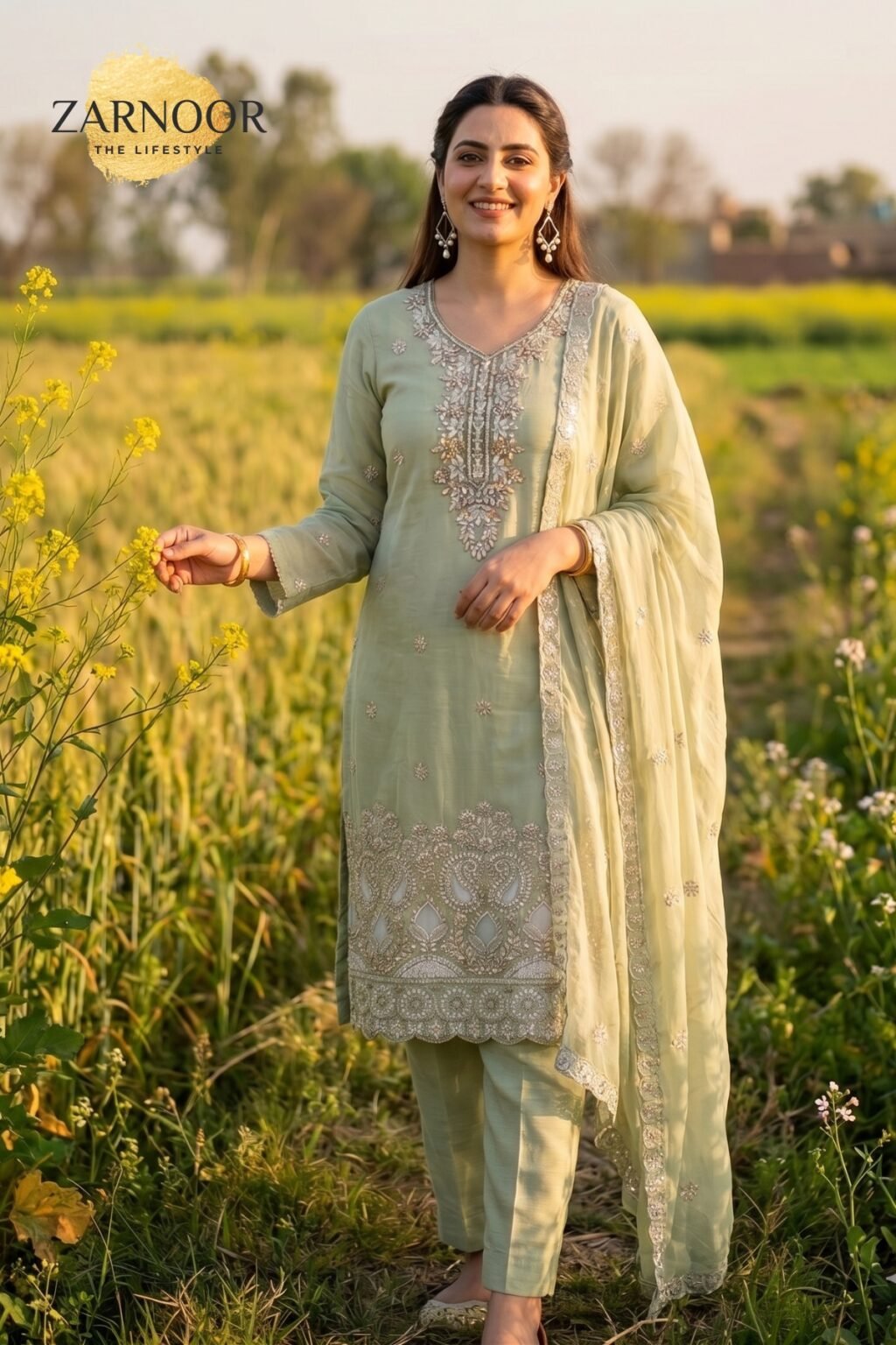 zarnoor-luxury-embroidered-pale green-suit