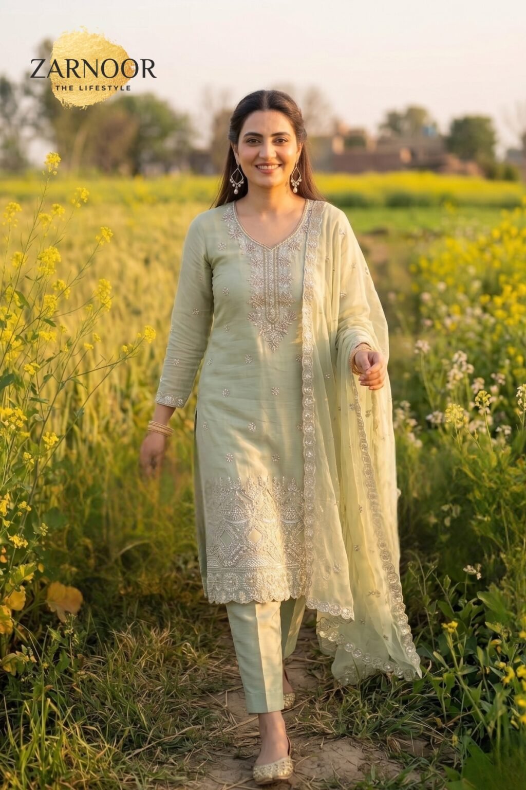 zarnoor-luxury-embroidered-pale green-suit