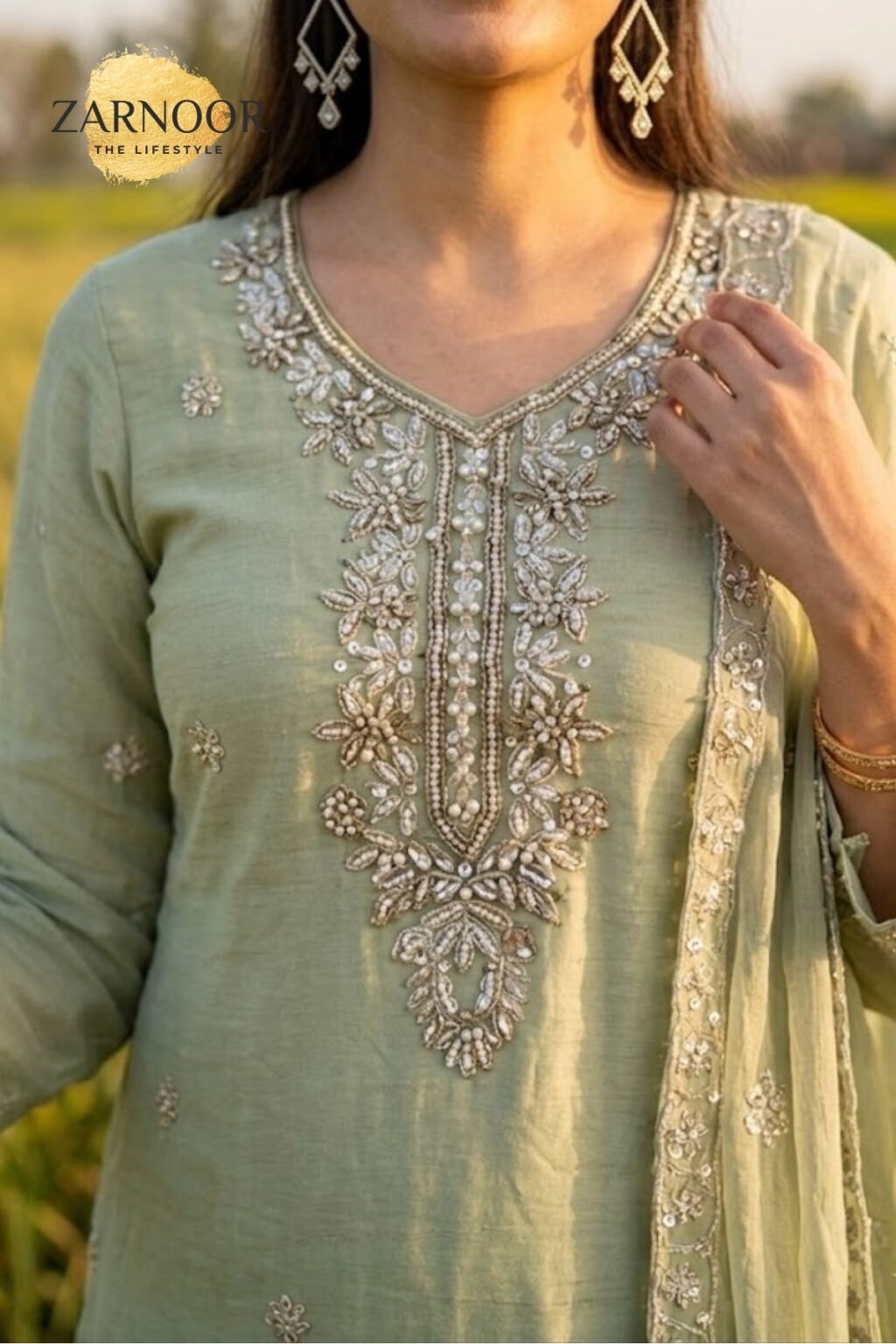 zarnoor-luxury-embroidered-pale green-suit